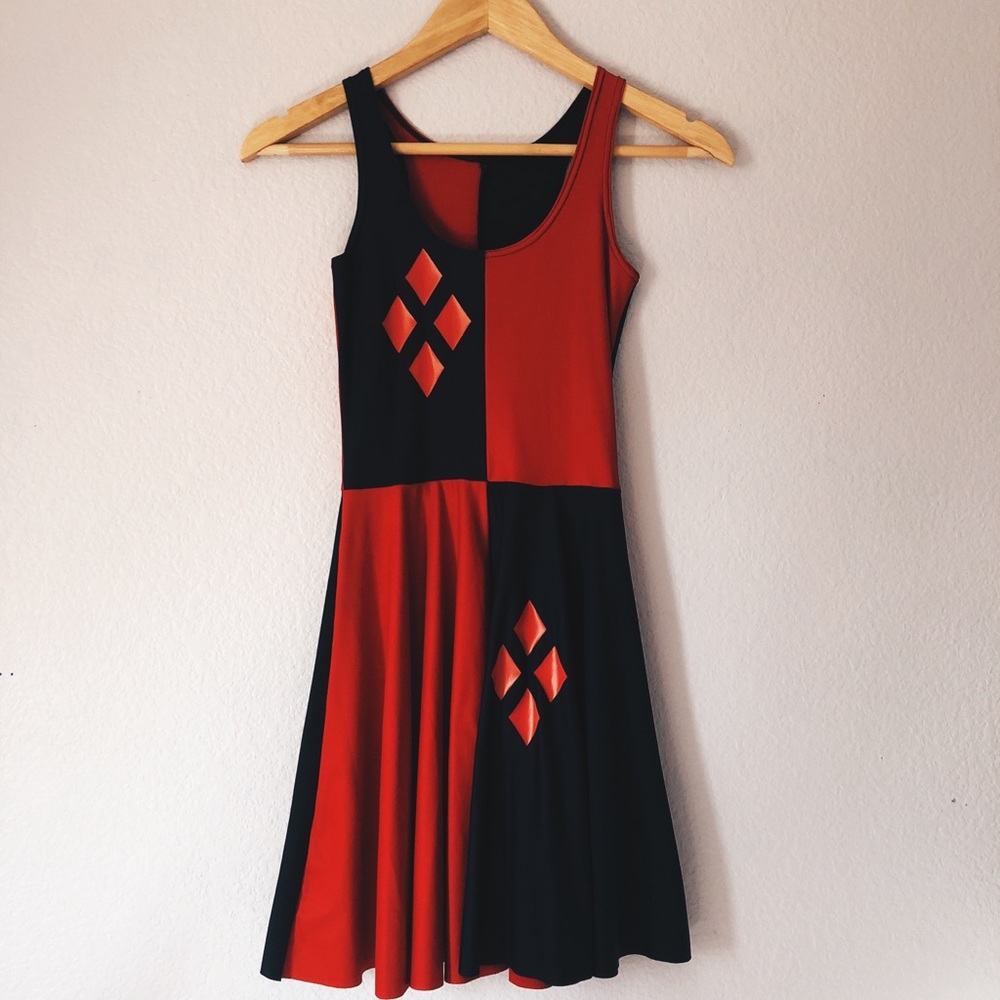 BM Harley Quinn Reversible Skater Dress